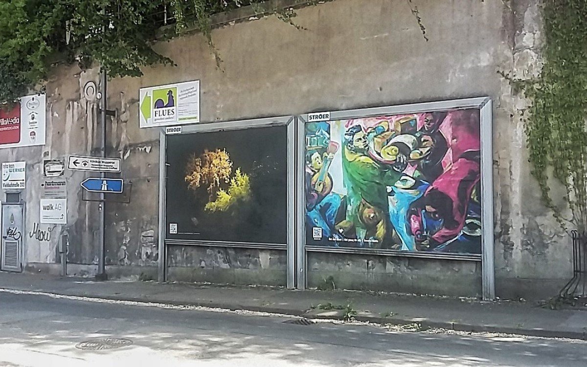 OoH-Kunst in Wuppertal auf Plakatflächen von Ströer (Foto: Stadt Wuppertal)