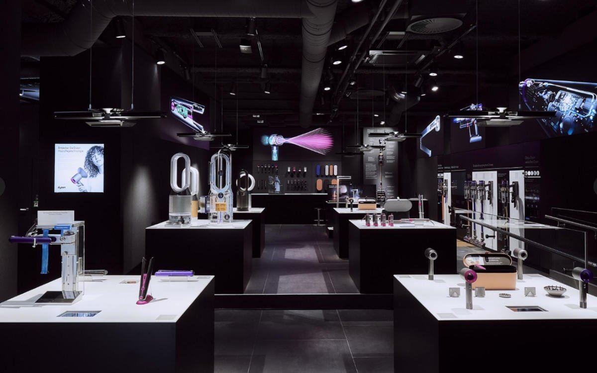 Der neue Dyson Demo Store in Hamburg, erstmals in Deutschland mit Beauty Lab (Foto: Dyson)