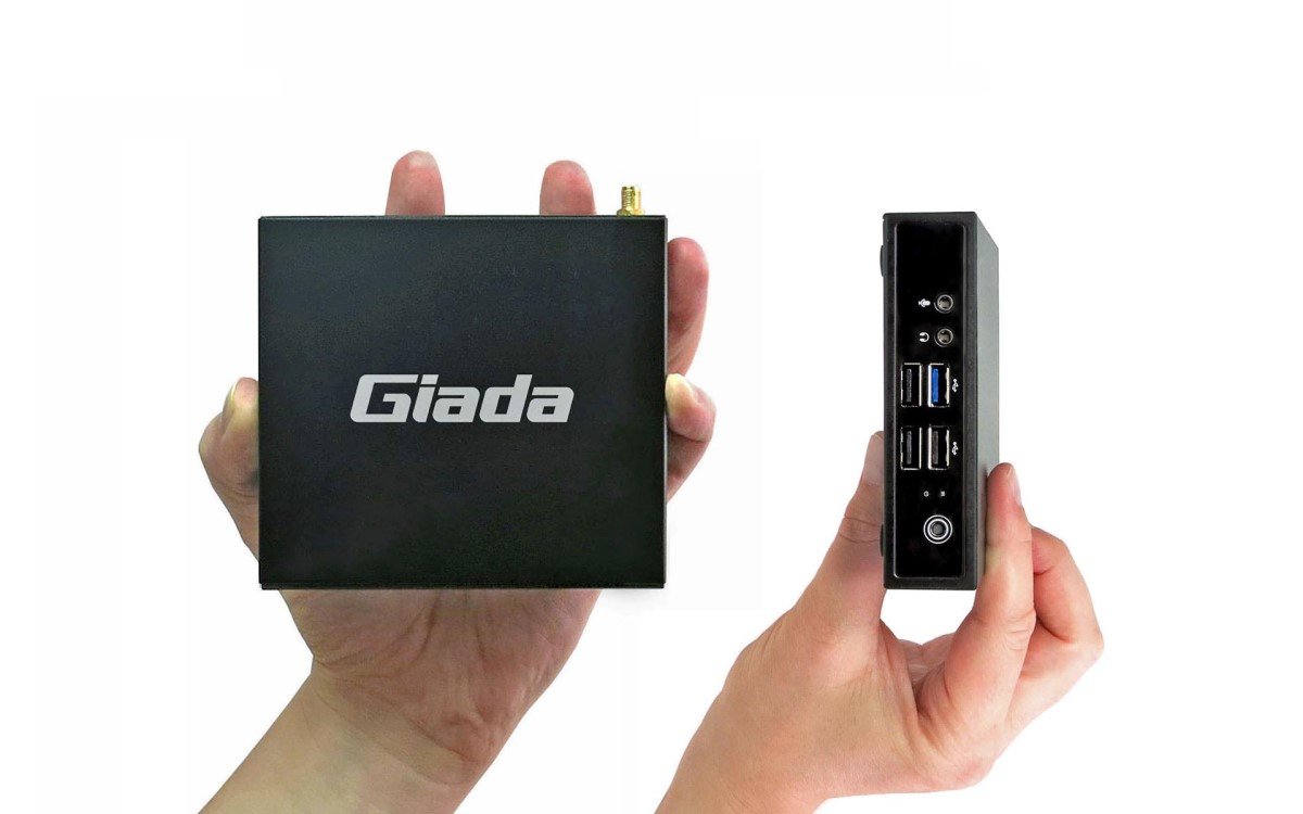 Der 24/7-zertifizierte Mini-Kraftprotz DN74 von Giada spielt hochauflösende Digital-Signage-Inhalte oder fungiert als HMI in der Industrie (Foto: Concept International)