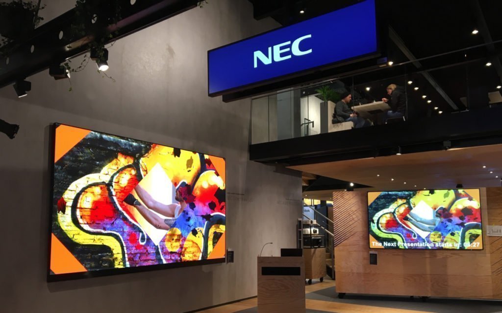 NEC-Stand auf der ISE 2020 (Foto: invidis)