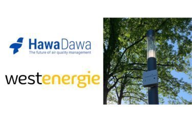 Die Stadt Essen testet Smart Poles von Westenergie mit Luftsensoren von Hawa Dawa in einem Pilotprojekt (Foto: Hawa Dawa/Westenergie)