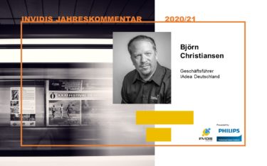 Björn Christiansen, geschäftsführender Gesellschafter IAdea Deutschland, im invidis Jahreskommentar 2020|2021 (Foto: IAdea)