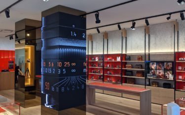 Exzellenter Digital Signage Content in der Leica Galerie München (Foto: invidis)