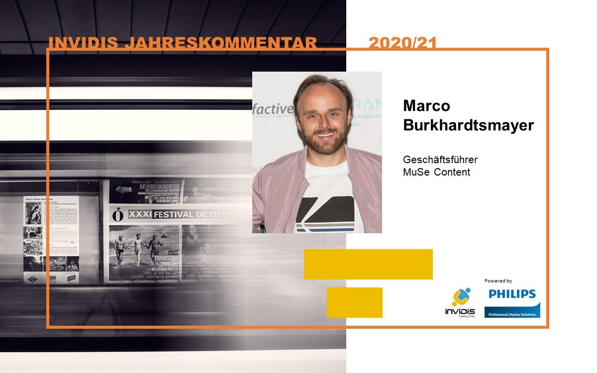 MuSe Content Geschäftsführer Marco Burkhardtsmayer im invidis Jahreskommentar 2020|21 (Foto: MuSe Content)