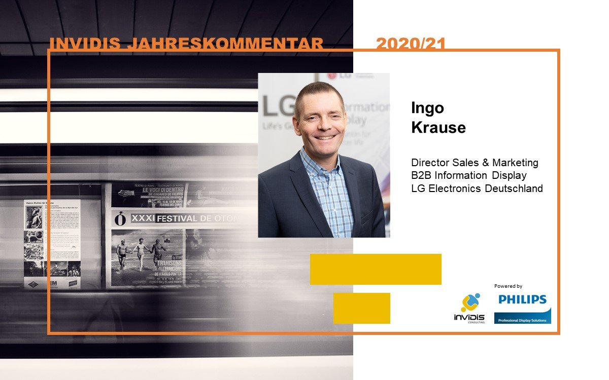 Ingo Krause, Director Sales & Marketing B2B Information Display bei LG Electronics Deutschland, im invidis Jahreskommentar 2020|2021 (Foto: LG)