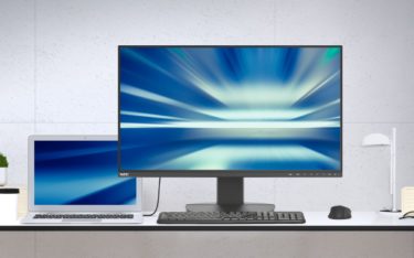 Sharp/NEC stellt neue USB-C Desktop-Monitore vor, die nur ein Kabel für die Übertragung von Strom und Signalen brauchen (Foto: Sharp/NEC)