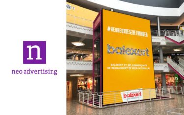 Eine 60qm LED-Wall ist das neue Highlight im Neo Advertising-Netz am Balexert Einkaufszentrum in Genf (Foto: Neo Advertising)