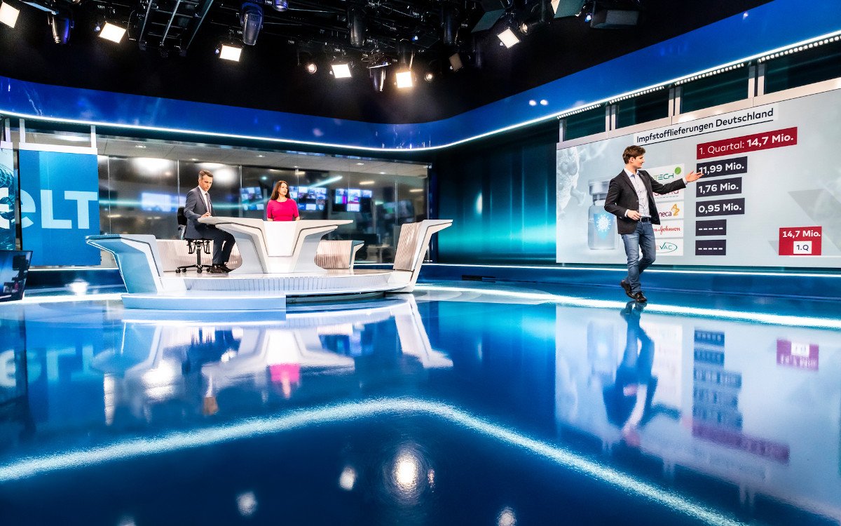 Bild und Welt: LED dominiert neues Welt TV-Studio | invidis