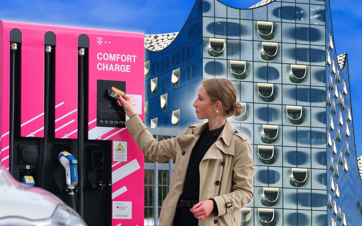 Deutsche Telekom setzt auf EV-Ladesäulen für Taxiunternehmen (Foto: Telekom)