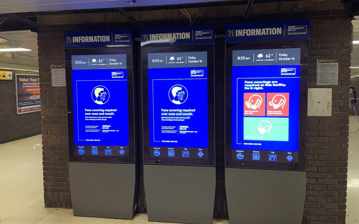USSI Global und GDS bringen Touchscreen-Interaktivität in den meistfrequentierten Busbahnhof der Welt in Manhattan (Foto: USSI Global)
