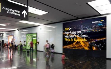 Mithilfe von Digital Signage will der Flughafen Wien eine Markendrehscheibe für internationales Reisepublikum bieten. (Foto: Flughafen Wien AG/Airport Media)