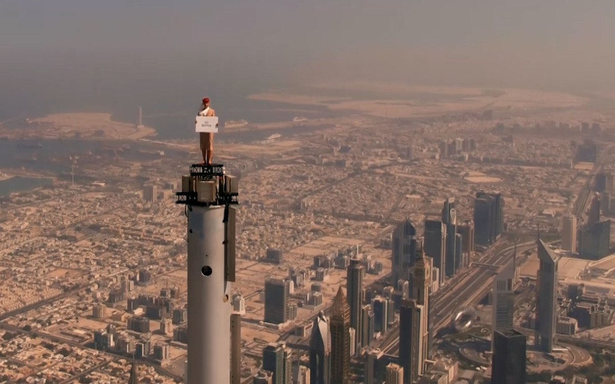 Die höchste Kampagne der Welt - Emirates Burj Khalifa (Foto: Emirates)
