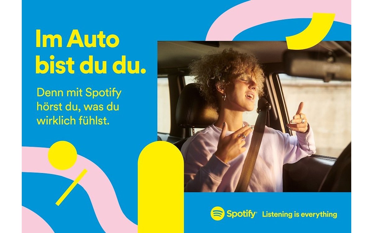 Spotify Kampagne Im Auto bist Du Du (Foto: Spotify)