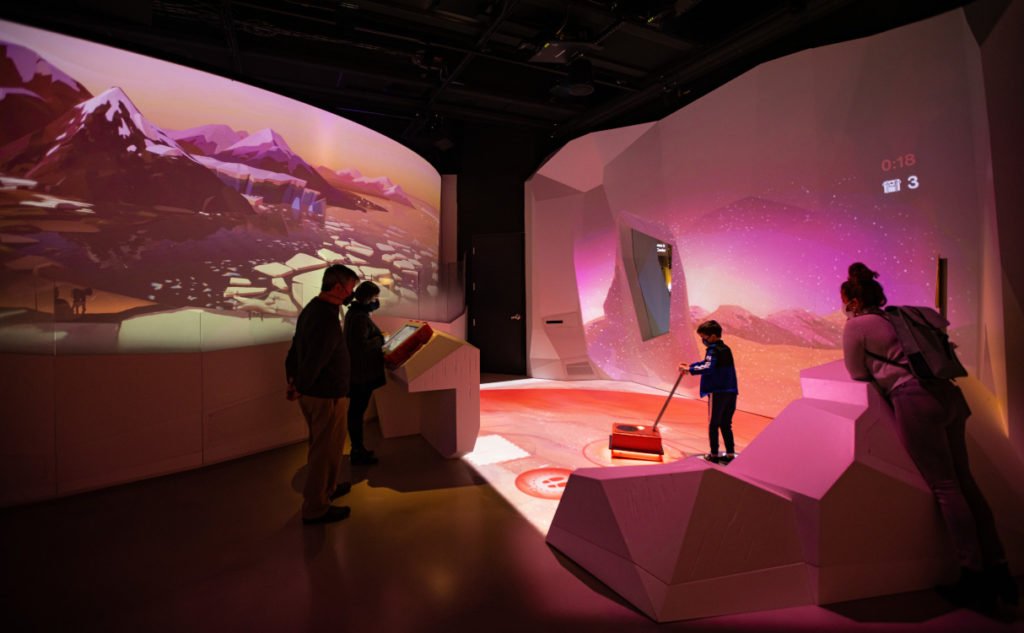 Die Ausstellung "Arctic Adventure" im Boston Museum of Science (Foto: Moment Factory)