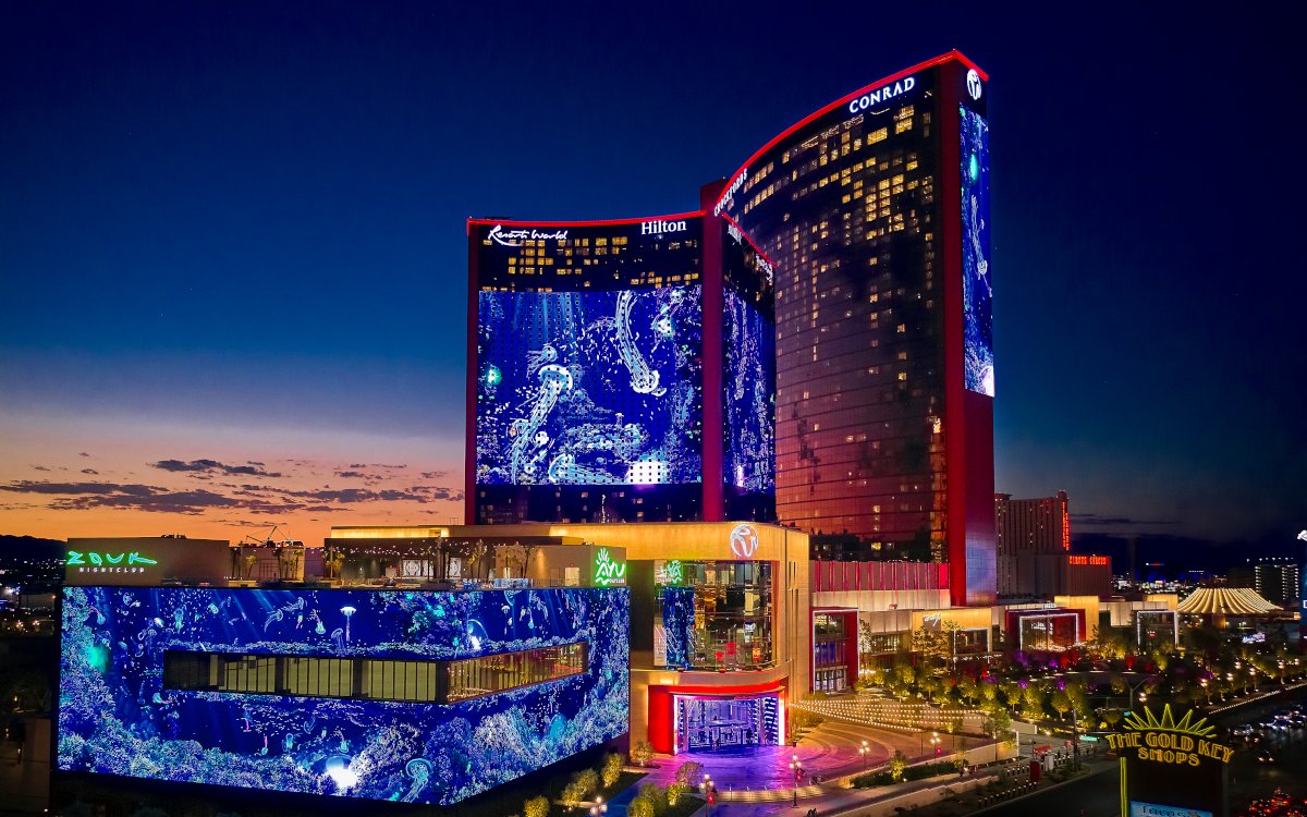 Der große Screen der Resorts World in Las Vegas ist fast 1 Hektar groß. (Foto: Resorts World Las Vegas)