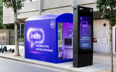 Mit einer kostenlosen Design-Aktion für digitale Werbung machte BT auf den Roll-out von Street Hub 2.0 aufmerksam. (Foto: BT)