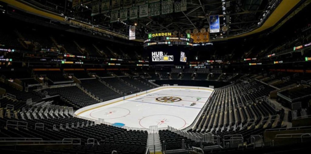 Das Display kommt unter anderem bei den Eishockeyspielen der Boston Bruins zum Einsatz. (Foto: Daktronics)