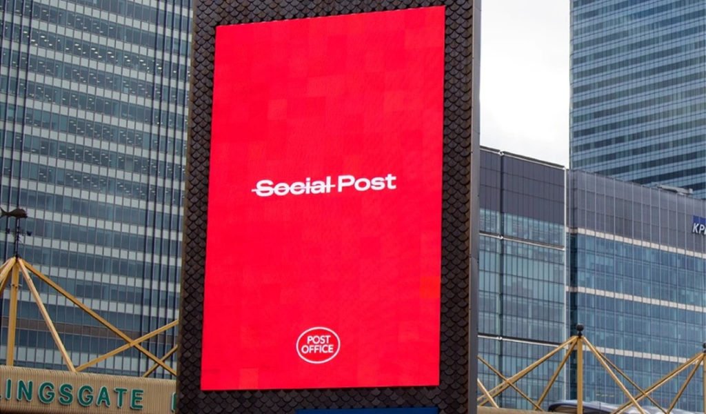 Post statt Social Post - Kampagne der britischen Post (Foto: UK Post Office)