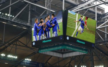Hisense B"B-LED in der Schalke -Arena (Foto: Hisense)
