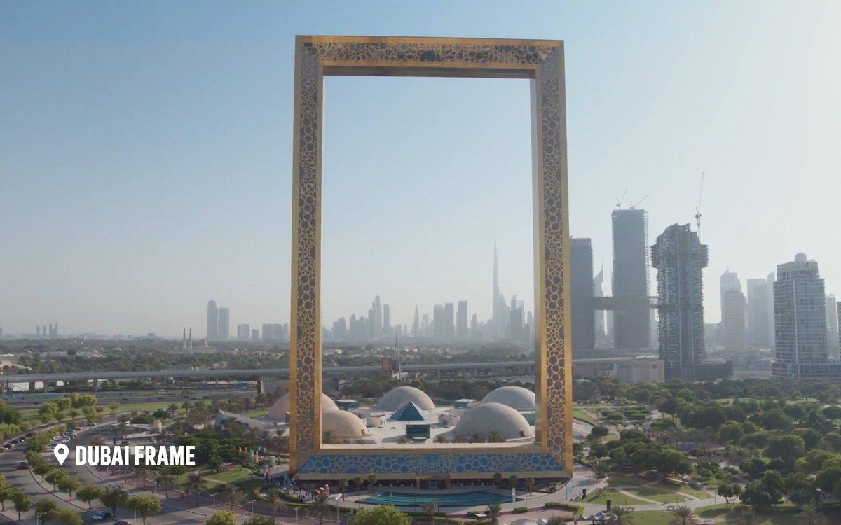 Größtes Tor der Welt - Dubai Frame (Foto: Screenshot)