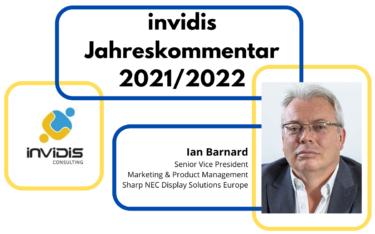 Ian Barnard, Senior Vice President Marketing and Product Management bei Sharp/NEC Display Solutions Europe, im invidis Jahreskommentar 2021/2022 (Foto: Sharp/NEC)