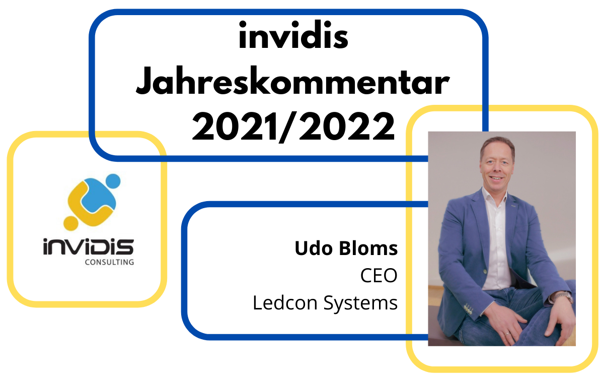 Udo Bloms, CEO von Ledcon Systems, im invidis Jahreskommentar 2021/2022 (Foto: LEDCON Systems)