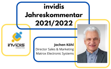 Jochen Köhl, Director Sales & Marketing bei Matrox Electronics Systems, im invidis Jahreskommentar 2021/2022 (Foto: Matrox Electronic Systems)