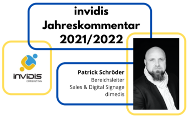 Patrick Schröder, Director/Bereichsleiter Sales & Digital Signage bei dimedis, im invidis Jahreskommentar 2021/2022 (Foto: dimedis)
