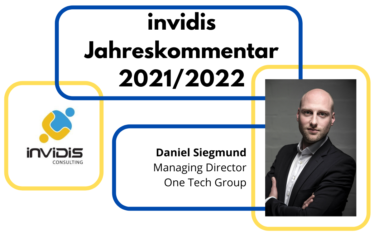 Daniel Siegmund, Managing Director der One Tech Group, im invidis Jahreskommentar 2021/22 (Foto: One Tech Group)