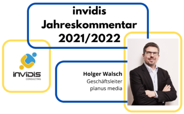 Holger Walsch, Geschäftsleiter von planus media, im invidis Jahreskommentar 2021/2022 (Foto: planus media)