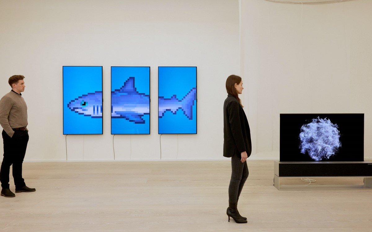 LG bringt zum Jahresabschluss OLED-Kunst in die Londoner Saatchi Gallery. (Foto: LG)
