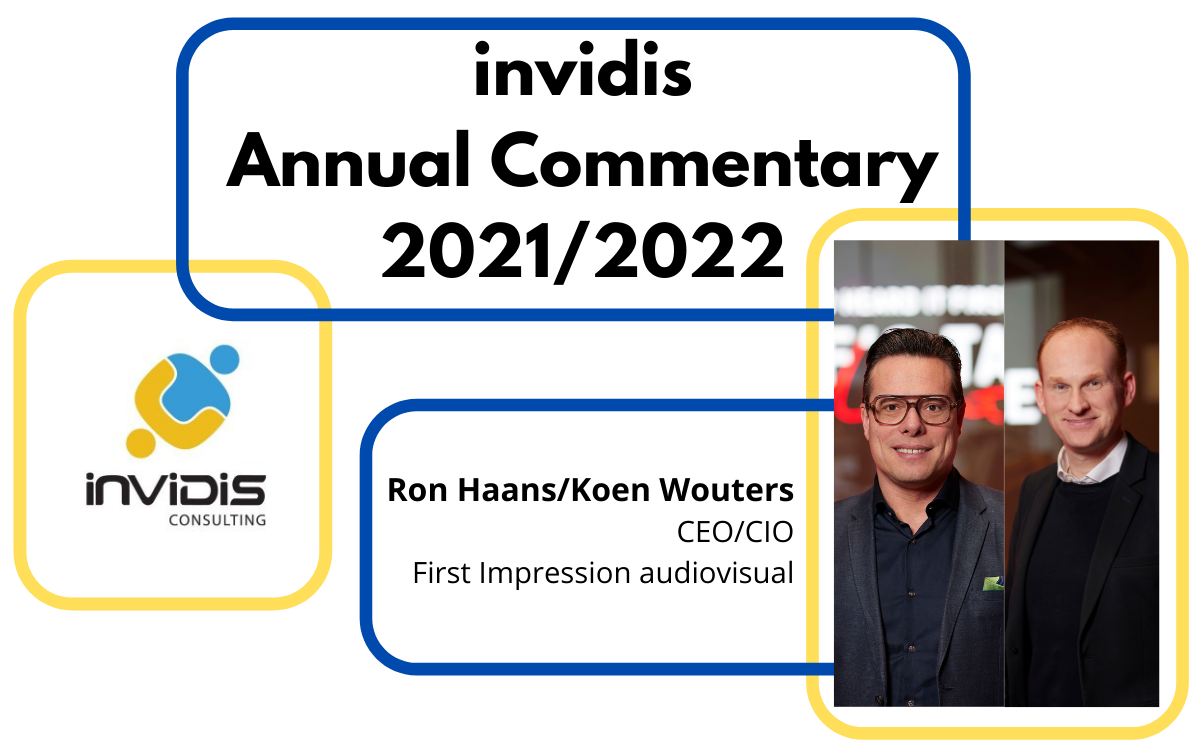 Ron Haans and Koen Wouters, CEO resp. CIO of First Impression, in the invidis annual commentary (Photo: First Impression)