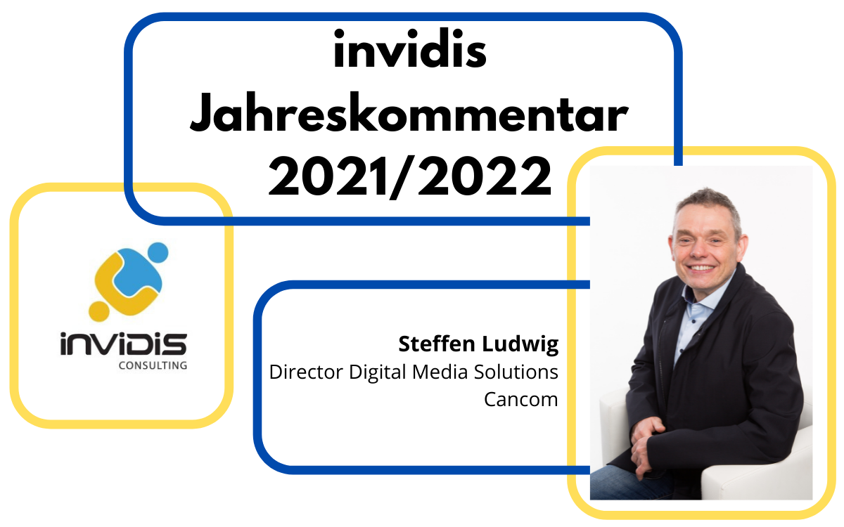 Steffen Ludwig, Director Digital Media Solutions von Cancom, im invidis Jahreskommentar 2021/2022 (Foto: CANCOM)
