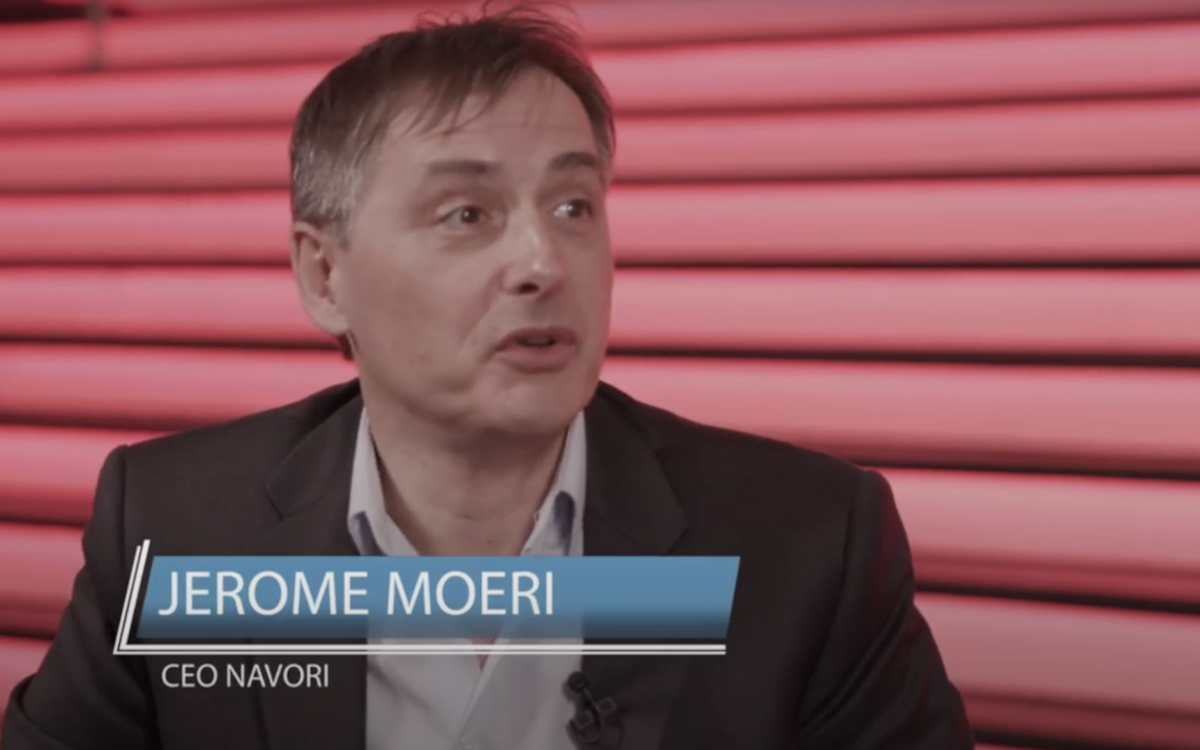Jerome Moeri, CEO von Navori, im Interview mit invidisXworld (Foto: Screenshot)