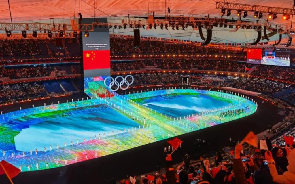 Eröffnungszeremonie für Olympia 2022 in Peking (Foto: Leyard)
