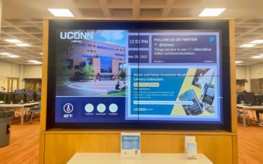 Die DS-Screens der University von Connecticut sind nun mit Carousel Cloud ausgestattet. (Foto: Carousel Digital Signage)