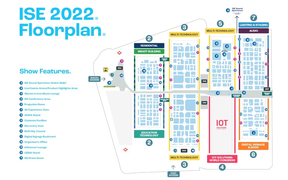 ISE 2022 Floorplan (Foto: ISE)