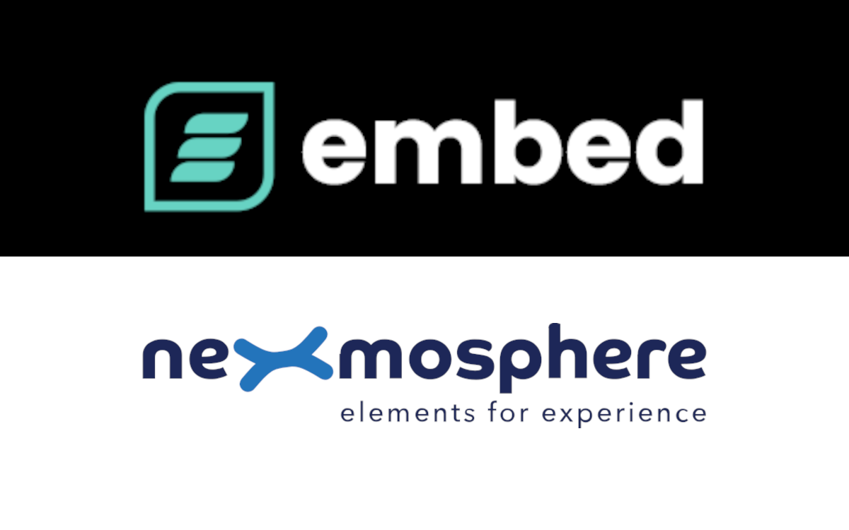 Embed Signage und Nexmosphere haben eine offizielle Partnerschaft verkündet. (Logos: embed signage; Nexmosphere)