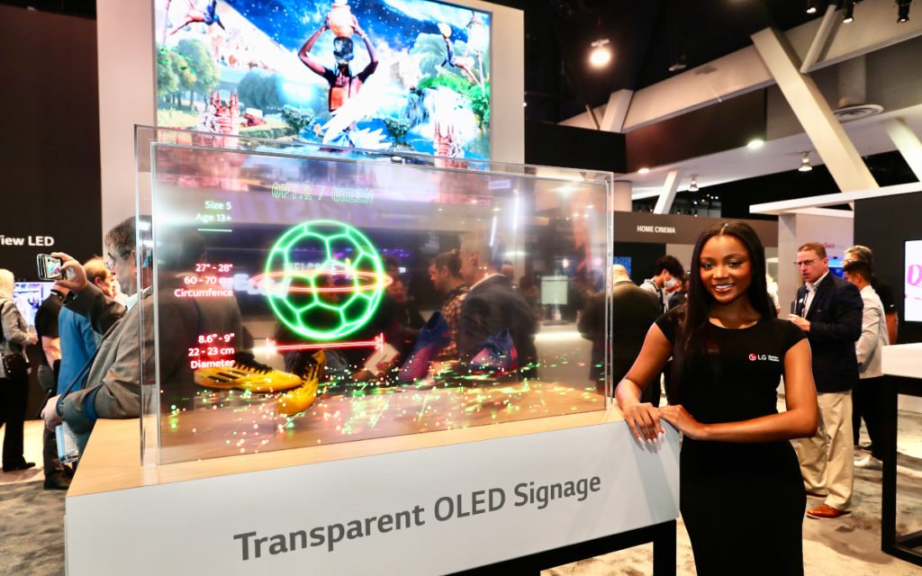 Transparentes OLED-Display von LG (Foto: LG Electronics)