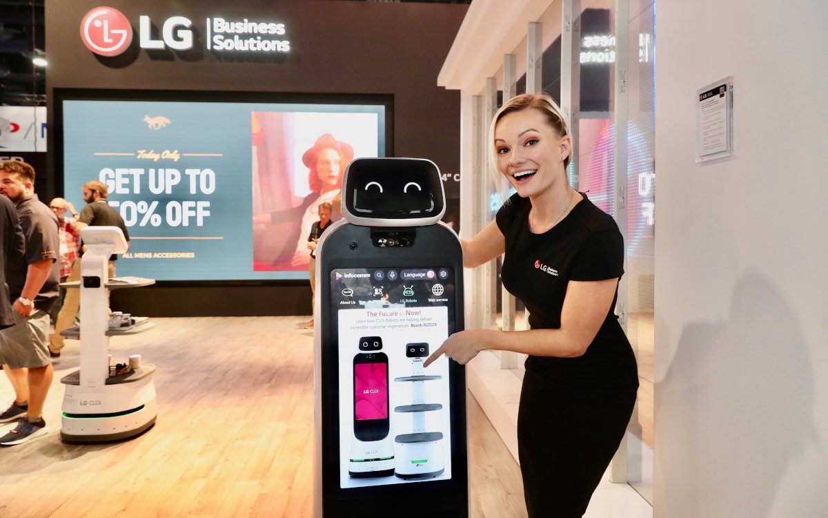 Der Service-Roboter Cloi Guide Bot (Foto: LG Electronics)