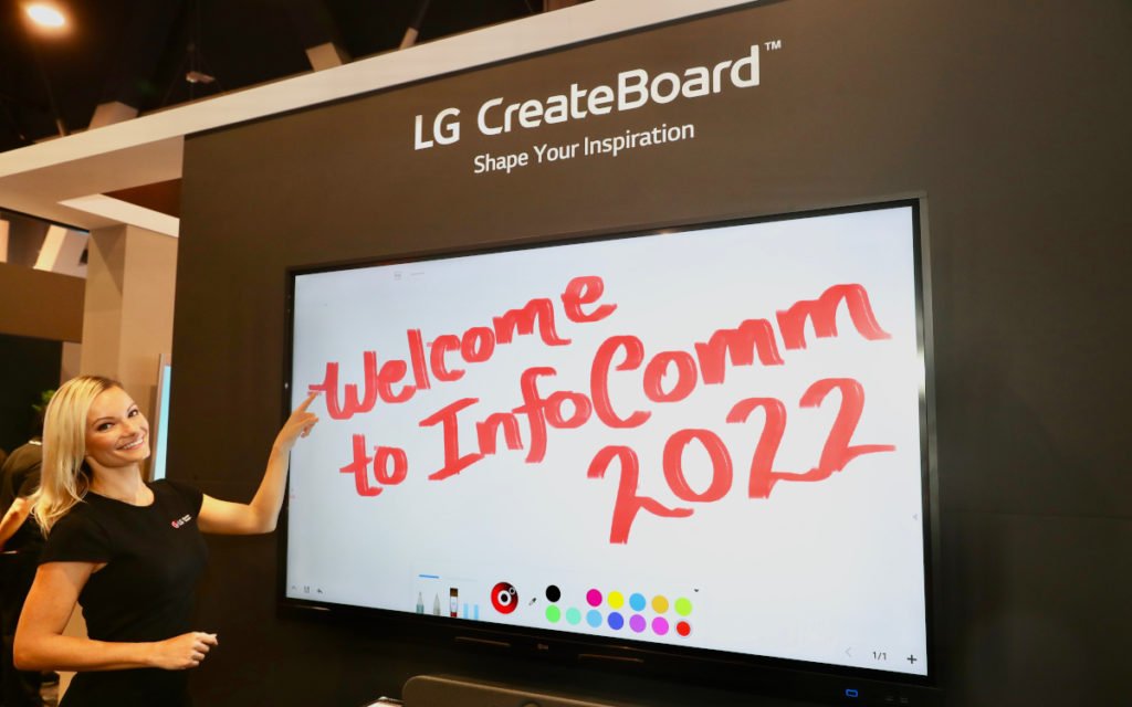 Das Createboard für Education-Anwendungen (Foto: LG Electronics)