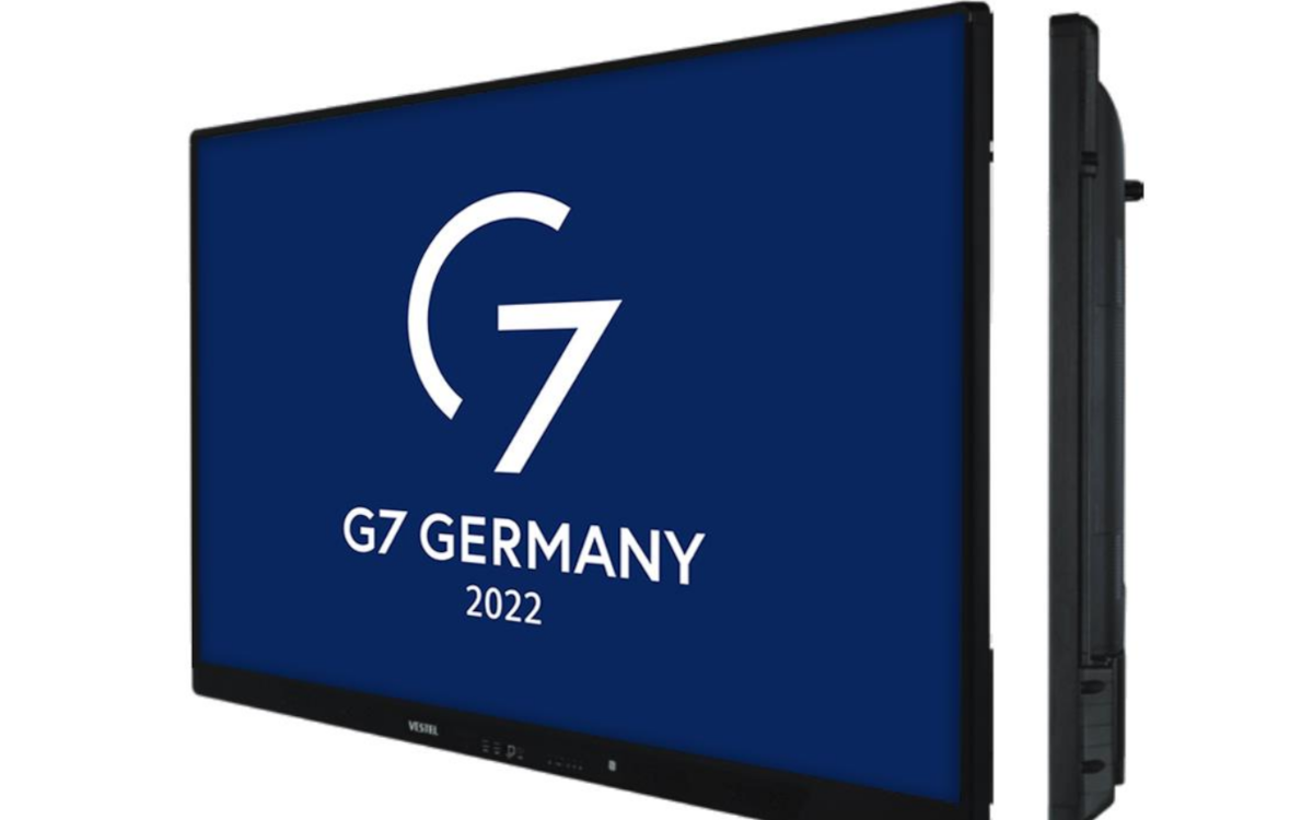 Beim G7-Gipfel sorgen Vestel-Displays für mehr Sicherheit. (Foto: VESTEL GmbH)