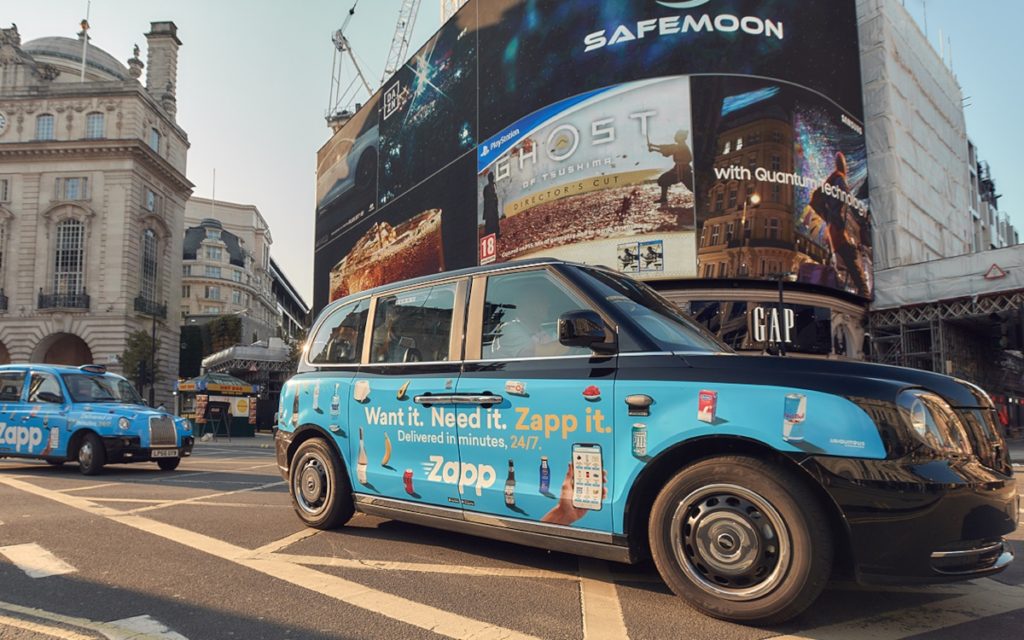 Taxi-Werbung in London (Foto: Ubiquitous)