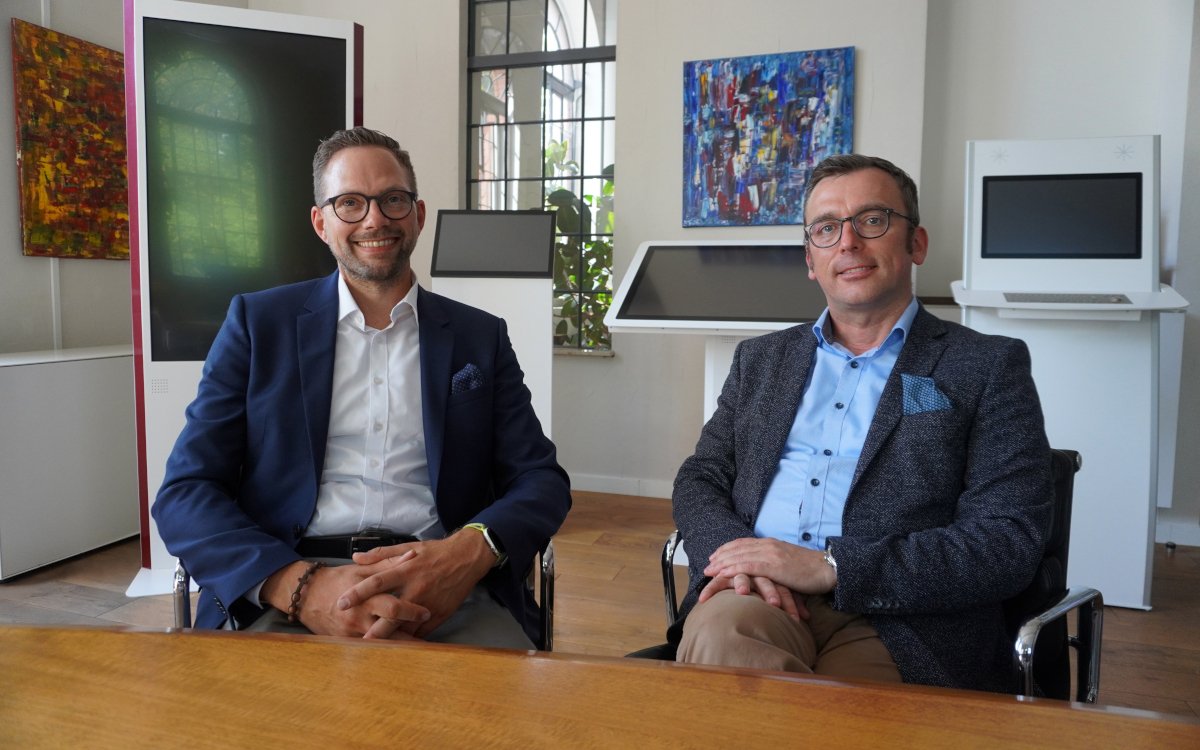 Mario Herget (links) bildet nun mit CEO Thomas Sepp die eKiosk-Geschäftsleitung. (Foto: eKiosk GmbH)