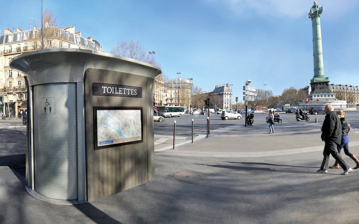 JC Decaux entwarf und produziert die neuen Toiletten, die 2024 nach Paris kommen. (Foto: JCDecaux)