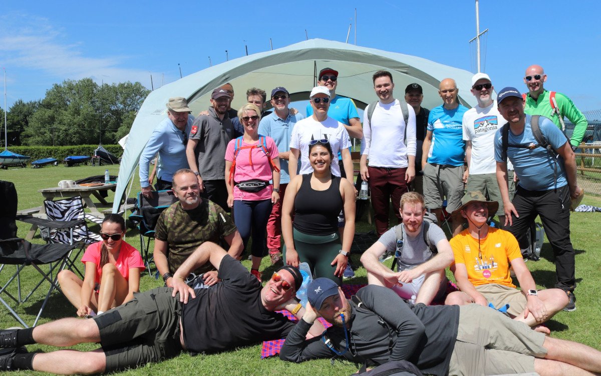 Das PPDS/Airwave-Team bei der Charity-Wanderung. (Foto: PPDS)