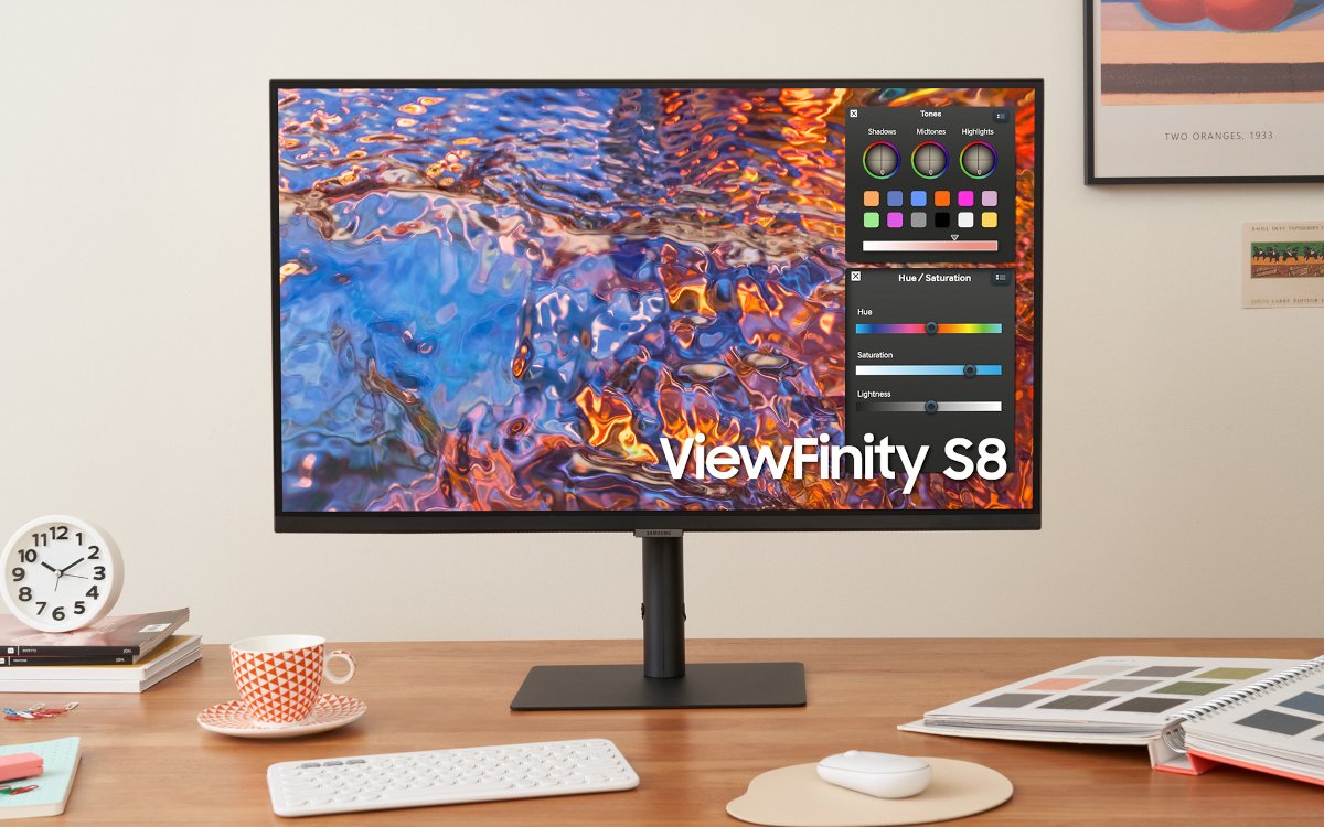 Der neue Samsung-Monitor Viewfinity S8UP (Foto: Samsung)