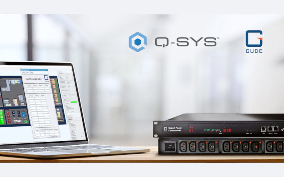 US-Software-Anbieter Q-Sys und Gude Systems ermöglichen Remote Management von Gude-Stromleisten. (Foto: GUDE Systems)