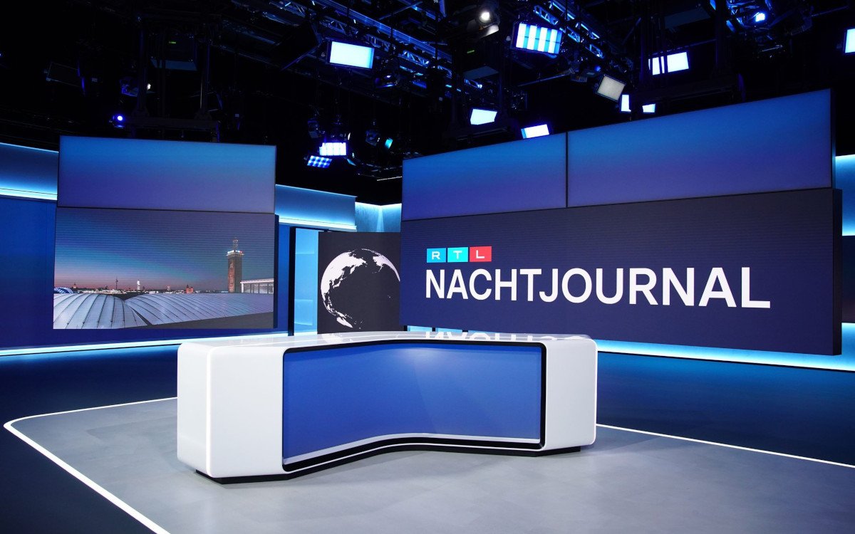 "Nachtjournal"-Sendungs-Setup im Studio 1 (Foto: RTL/ Stefan Gregorowius)