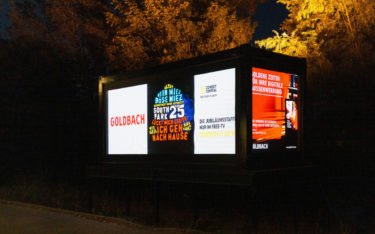 Neuer Goldbach-Screen an der Summerstage am Donaukanal in Wien (Foto: Alissar Najjar/ Goldbach)
